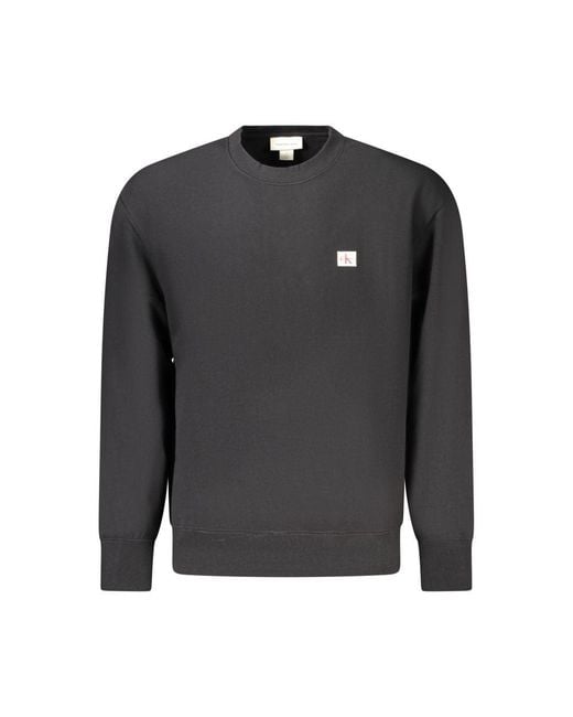 Calvin Klein Gray Cotton Sweater for men