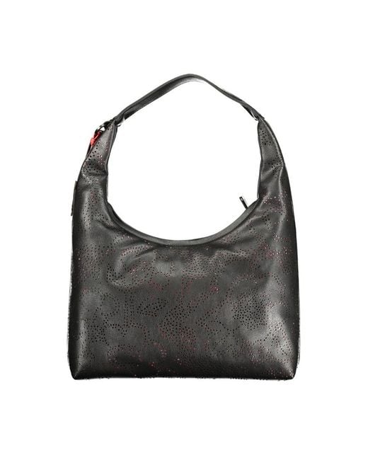Desigual Gray Nero Poliuretano Handbag