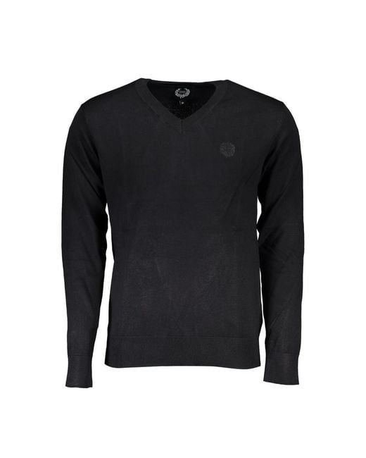 Gianmarco Venturi Black Viscose Men's Sweater for men