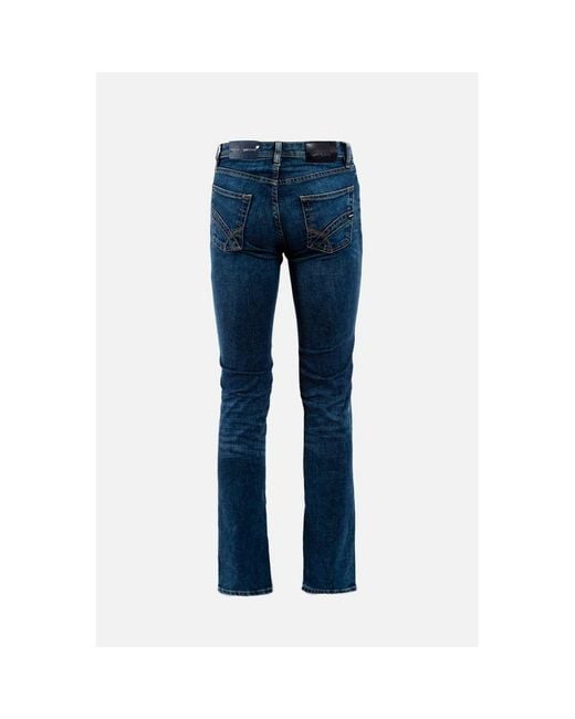 Gas Blue Cotton Straight for men
