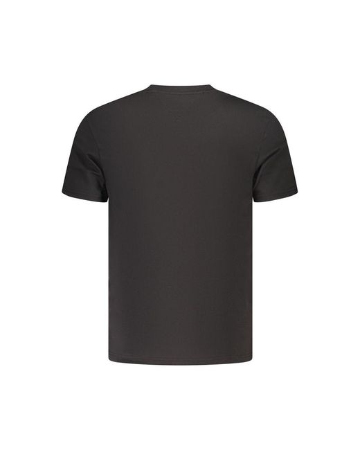 Tommy Hilfiger Black Cotton T-Shirt for men