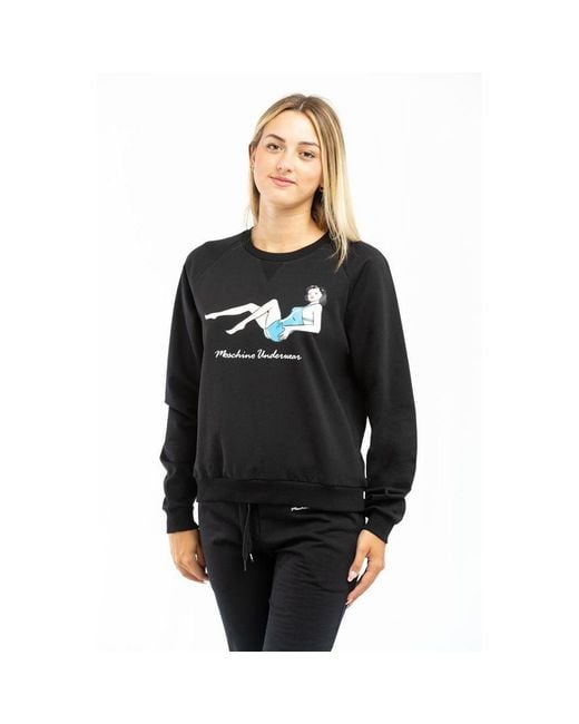 Moschino Black Cotton Sweatshirt