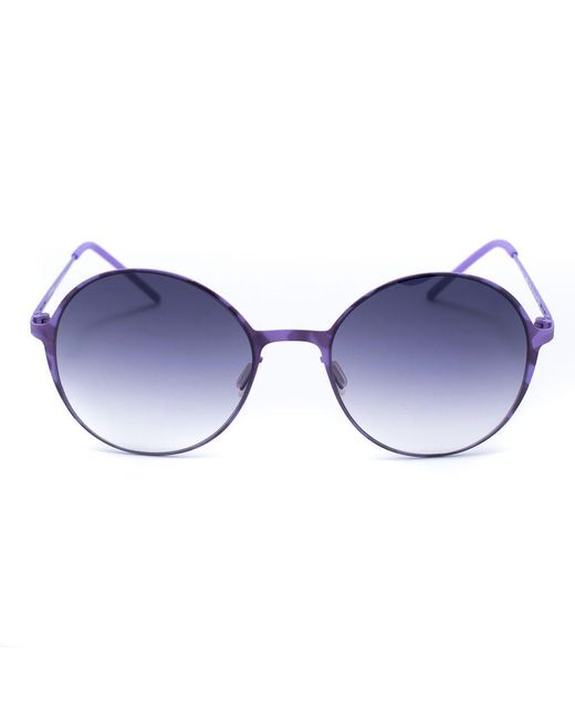 Italia Independent Blue Purple Metal Sunglasses