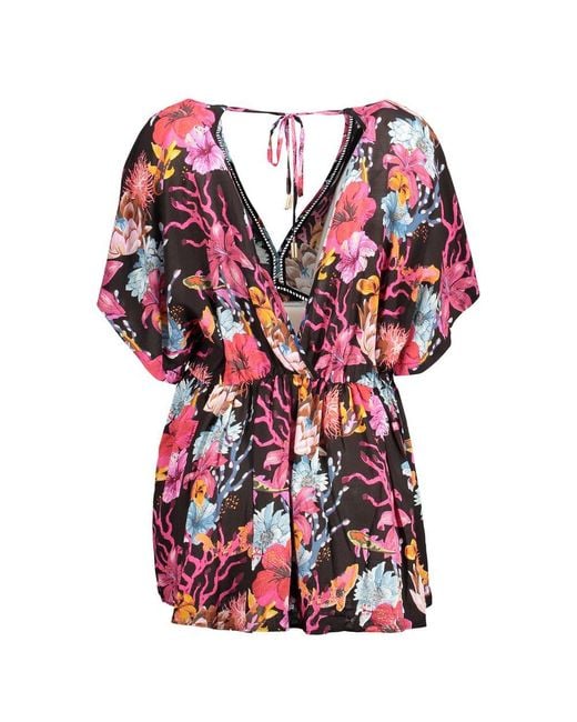 Desigual Red Viscose Dress