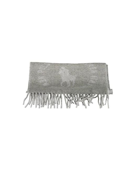 Ralph Lauren Gray Grigio Lana Men Scarf for men