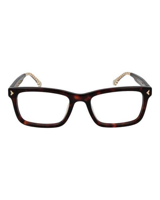 Lozza Black Brown Cellulose Acetate Glasses (frames) for men