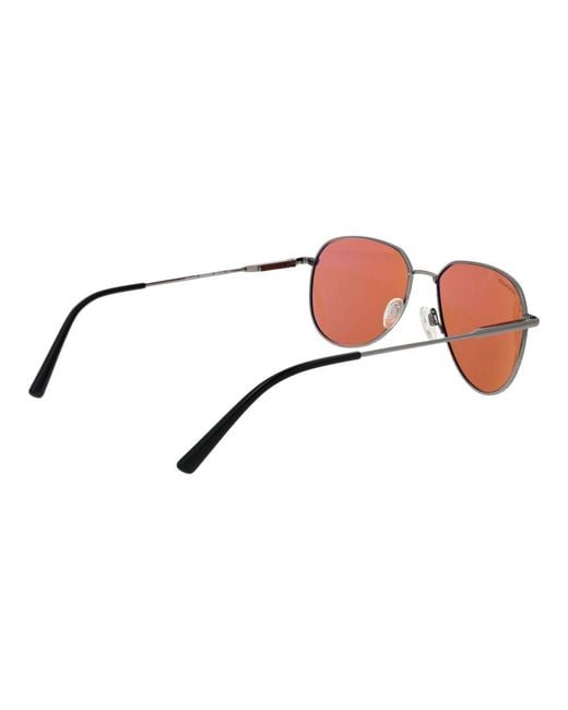 Serengeti Brown Gray Metal Sunglasses for men