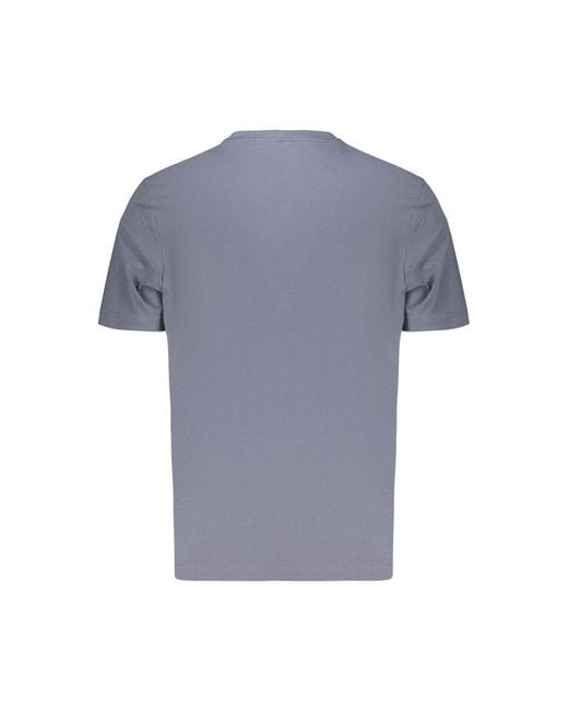 Boss Blue Blu Cotton Uomo T for men