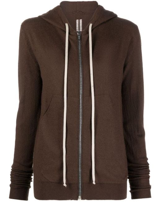 Rick Owens Brown Zip