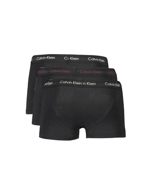 Calvin Klein Black Tri-Color Stretch Cotton Boxer Briefs Set for men