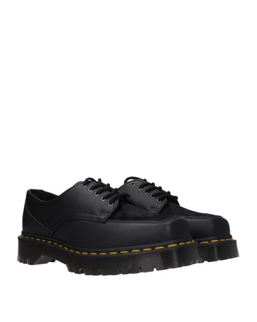 Dr. Martens Black Leather Oxfords And Derby for men