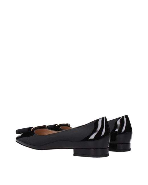 Tom Ford Black Leather Ballet Flats