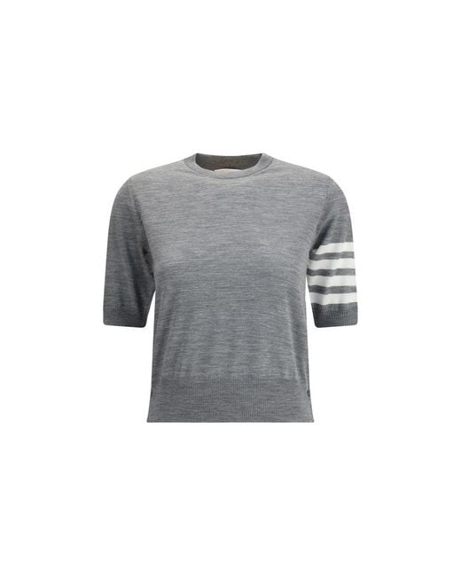 Thom Browne Gray Knit T