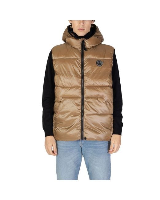 Gas Brown Beige Polyamide Jacket for men