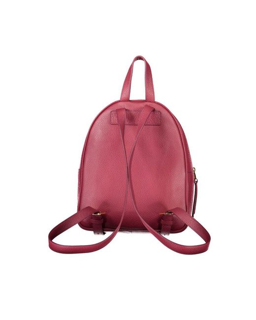 Coccinelle Pink Leather Backpack