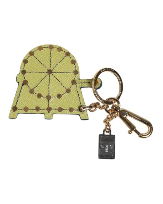 Dolce & Gabbana Blue Tone Carretto Keychain Keyring