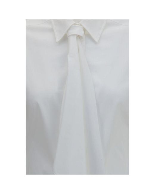 Brunello Cucinelli Gray White Cotton Dress Shirt