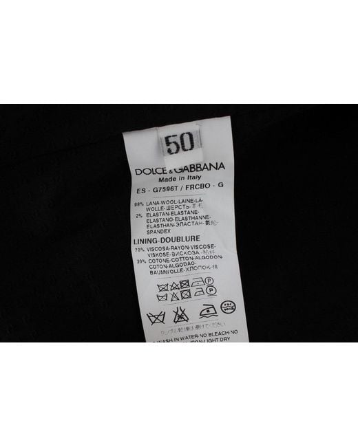 Dolce & Gabbana Black Striped Formal Vest for men