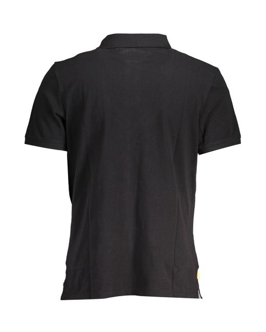 Timberland Black Cotton Polo Shirt for men