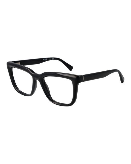 Guess Black Full Rim Rectangular Eyeglasses