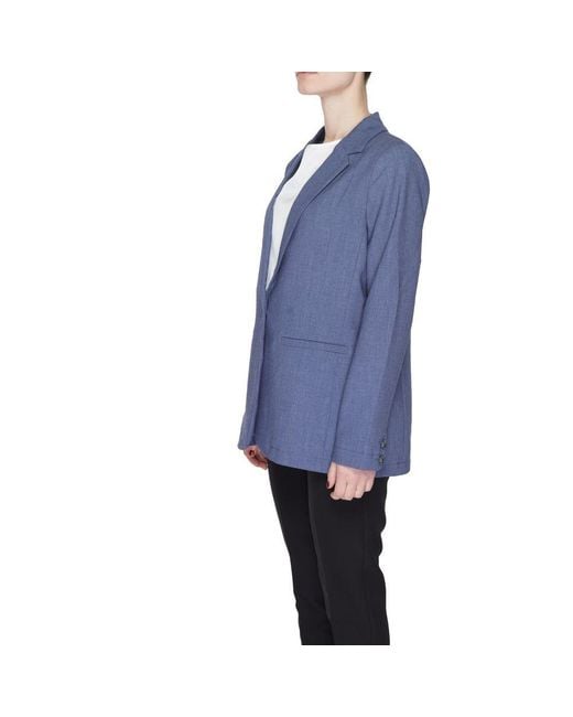 Street One Blue Polyester Suits & Blazer