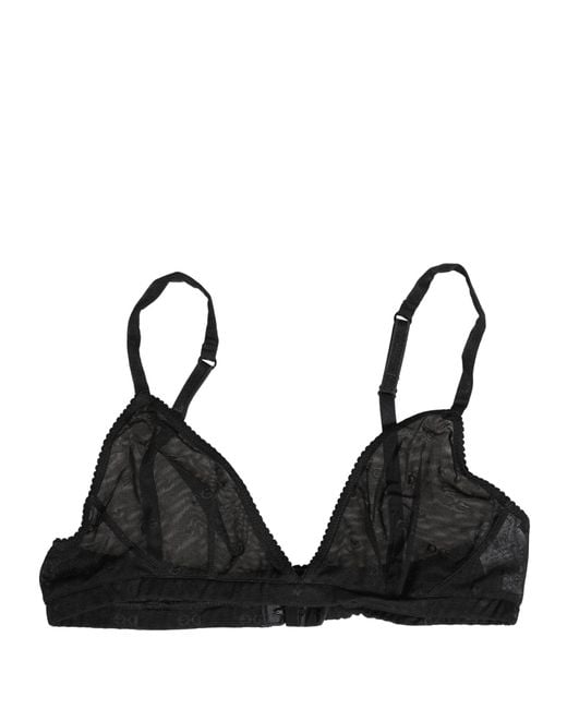 Dolce & Gabbana Black Nylon Stretch Soft Cup Brassiere Underwear