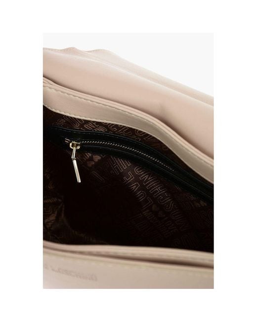 Moschino Natural Beige Polyethylene Shoulder Bag