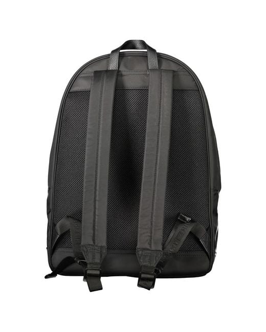 Tommy Hilfiger Gray Black Polyester Men Backpack for men