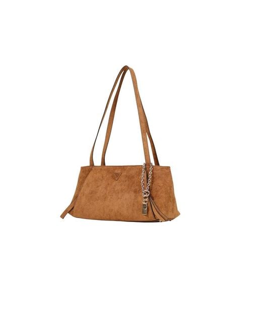 Guess Brown Polyester Handbag