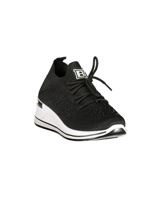 Laura Biagiotti Black Nero Polyester Sneaker