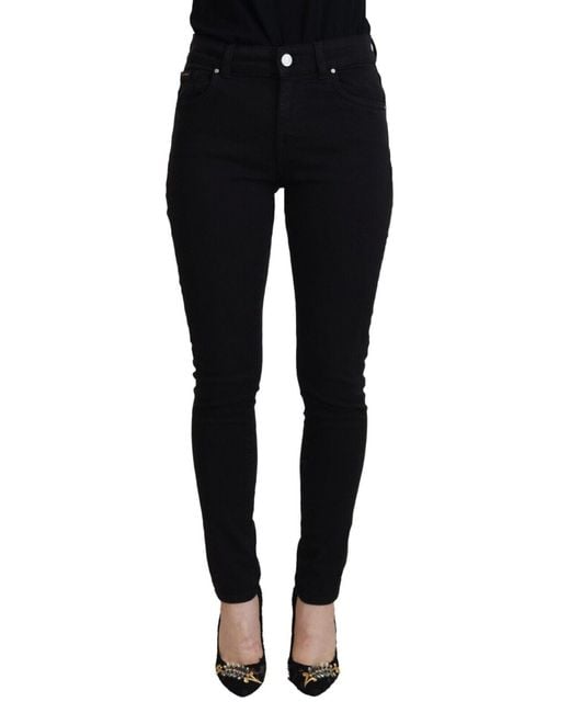 Dolce & Gabbana Black Elegant Denim Pants