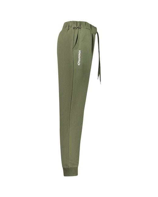 Superga Green Verde Cotton Men's Track Pant for men