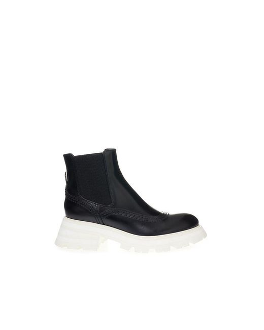 McQueen Blue Leather Boot