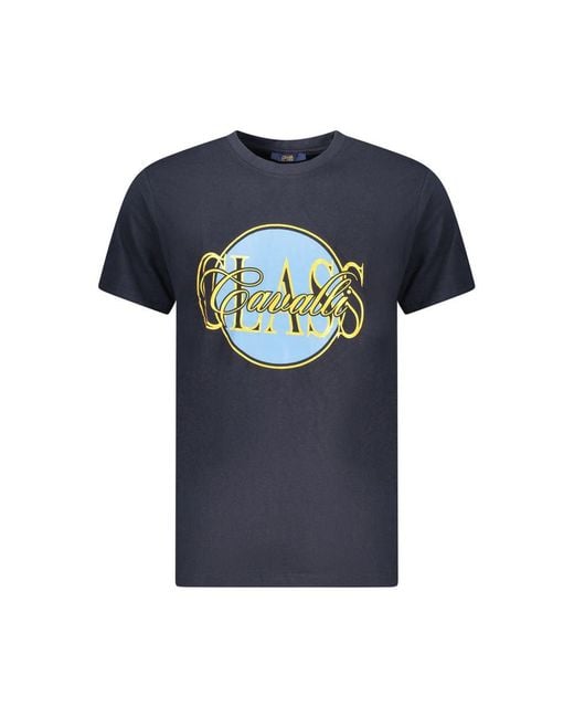 Roberto Cavalli Blue Cotton Men's T for men
