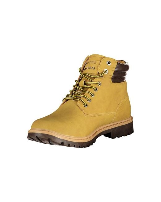 Gas Yellow Polyurethane Ankle Boot for men
