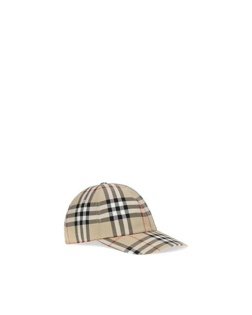 Burberry Multicolor Beige Cotton Cap (baseball Hat) for men