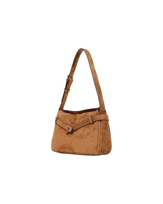 Guess Brown Polyester Handbag