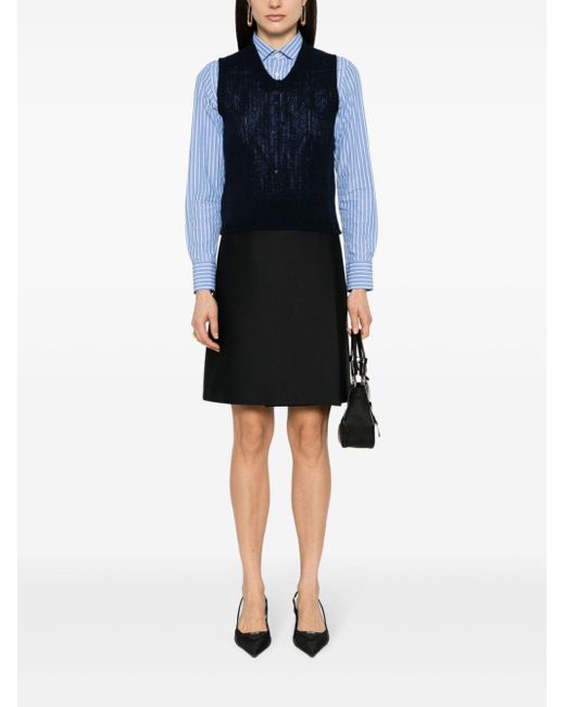 Prada Blue Cashmere Vest