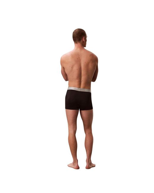 Calvin Klein Black And White Recycled Polyester Boxers for men