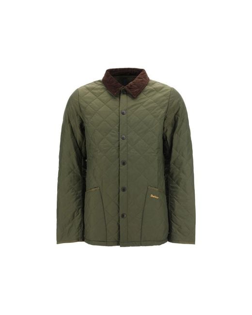 Barbour Green Heritage Quilt Jacket for men