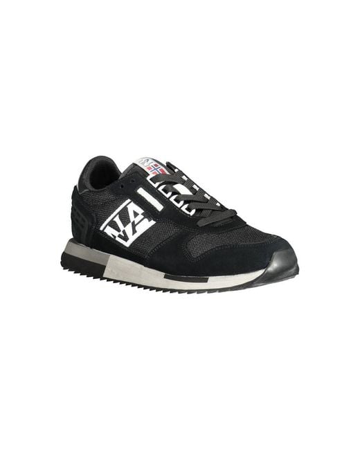 Napapijri Black Polyester Sneaker for men