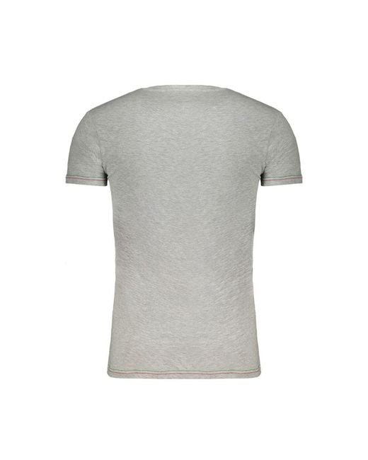 Aeronautica Militare Gray Cotton T-Shirt for men