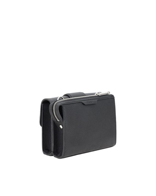 Fendi Black Double Baguette Shoulder Bag for men
