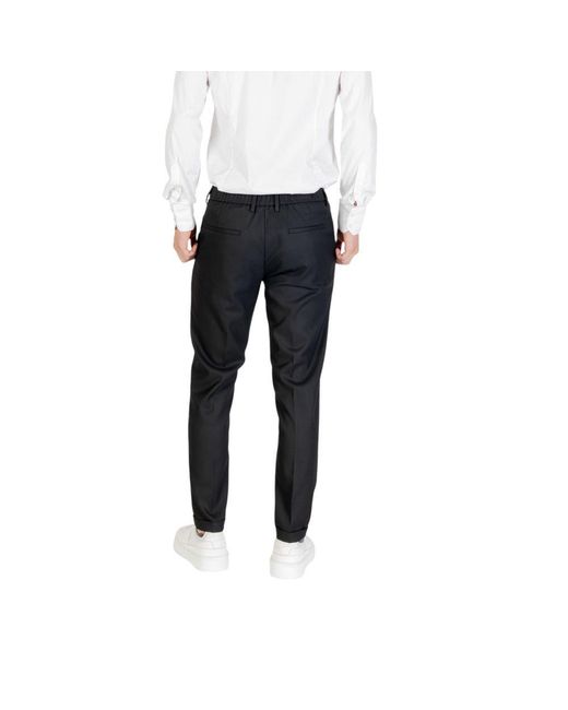 Antony Morato Black Polyester Skinny Pants for men