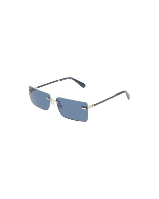 Calvin Klein Blue Azzurro Metal Sunglass