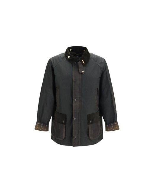 Barbour Black Bicolor Cotton Full for men