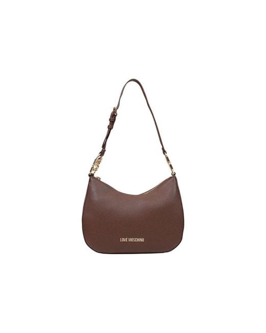 Love Moschino Brown Polyethylene Handbag