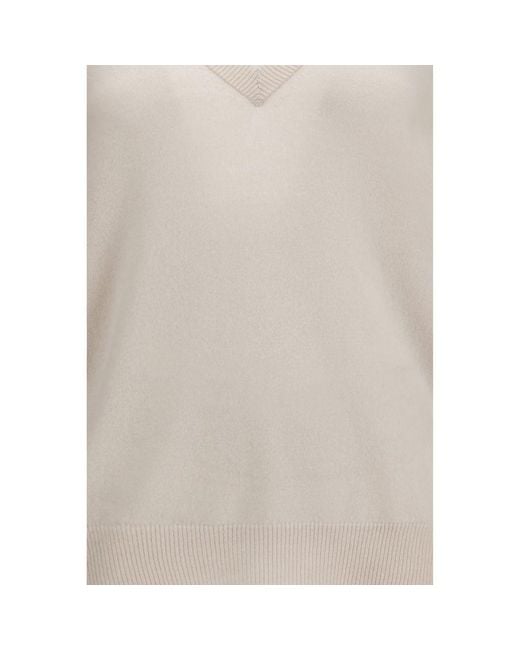 Extreme Cashmere Gray Beige Cashmere Sweater