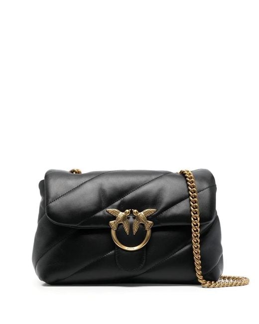 Pinko Brown Love Classic Puff Shoulder Bag