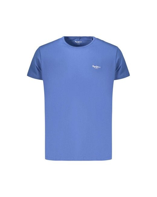 Pepe Jeans Blue Cotton Men's T for men